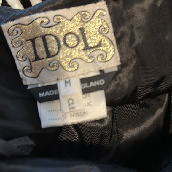 IDOL Black White Striped Velvet Corset Top and Pants Set - Picture 12 of 14